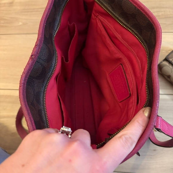 Coach Brown Signature Tote + Wallet (Used) – Priced to Sell - Picture 3 of 4